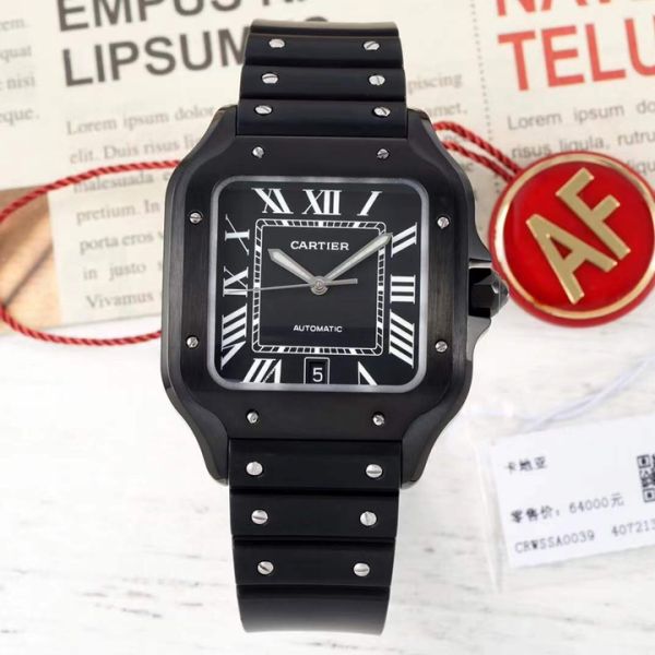AF 공방｜9015 무브먼트｜47.5 x 39.8mm｜까르띠에 산토스 라지  